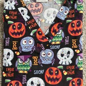 Uniform Advantage Halloween Print Scrub Top